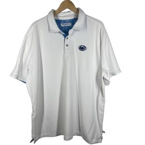Tommy Bahama Island Zone Mens White Penn State Nittany Lions Polo Shirt XXL